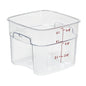 SQUARE POLYCARBONATE STORAGE CONTAINER CLEAR 6 LTR