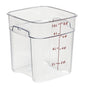 SQUARE POLYCARBONATE STORAGE CONTAINER CLEAR 8 LTR