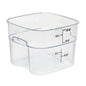 SQUARE POLYCARBONATE STORAGE CONTAINER CLEAR 12 LTR