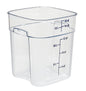 SQUARE POLYCARBONATE STORAGE CONTAINER CLEAR 17 LT