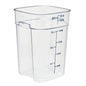 SQUARE POLYCARBONATE STORAGE CONTAINER CLEAR 22 LTR