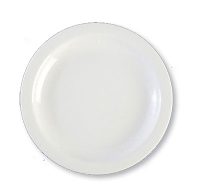 PRIMA - WHITE - NARROW RIMMED PLATE - 23CM (24 UNITS)