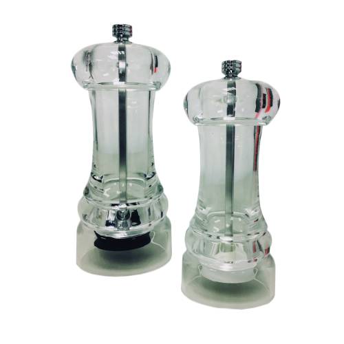 SALT & PEPPER GRINDER - ACRYLIC - 150MM (SET)