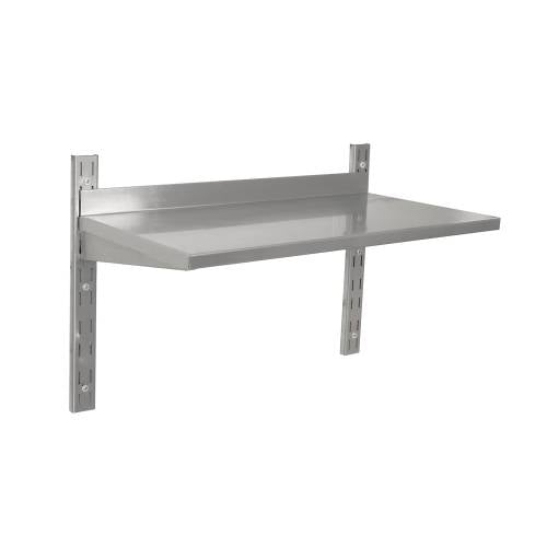 S/STEEL WALL SHELVING SINGLE - 1200MM X 300MM