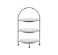 TEA CAKE STAND 3 TIER - 18/10 S/STEEL (27CM PLATES NOT INCLUDED) L256MM X W256MM X H421MM