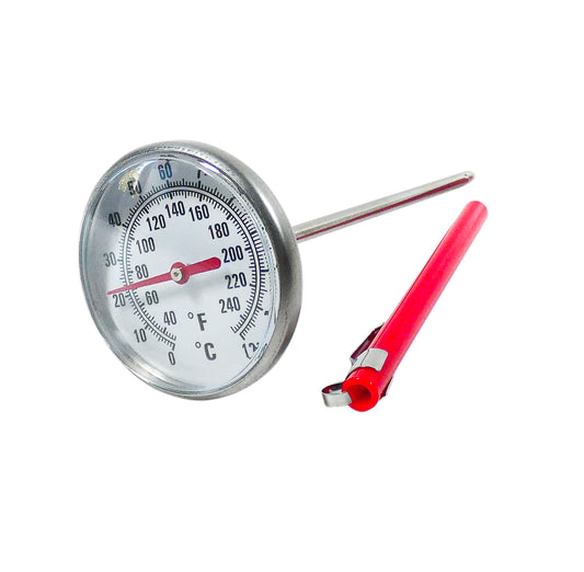 THERMOMETER POCKET DIAL 130MM (0°C TO 120°C) KEEP IN POCKET TO TEST TEMPERATURES
