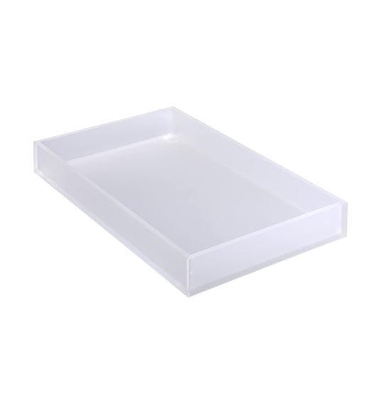 LUCITE TRAY - T COLLECTION - ICE WHITE - GN1/1 (530MM X 325MM X 75MM)