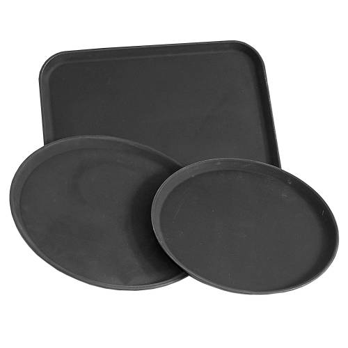 TRAY ROUND UTILITY (BLACK) 356MM