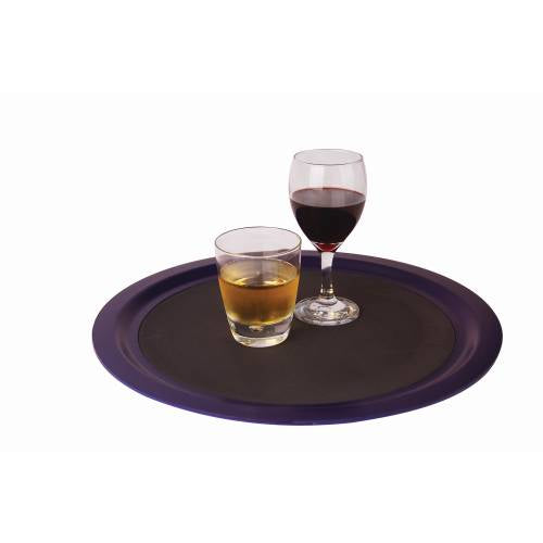 TUFF TRAY ROUND 400MM- (BLUE) (NON-SLIP)