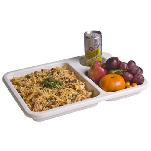 TUFF TRAY FOOD TRAY 3 COMPARTMENTS  (345MM X 264MM X 33MM)
