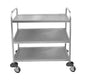 TEA TROLLEY S/STEEL GLOBAL - 3 SHELF - 910MM X 850MM x 540MM