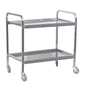 TEA TROLLEY S/STEEL HEAVY DUTY - 2 SHELF 930MM X 905MM X 560MM - 20KG