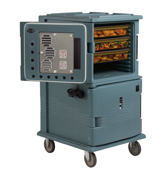 UPC ELECTRIC HEATED FRONT LOADER 1600 SERIES SLATE BLUE - TWO CABINET WITH WHEELS - 220V