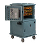 UPC ELECTRIC HEATED FRONT LOADER 1600 SERIES SLATE BLUE - TWO CABINET WITH WHEELS - 220V