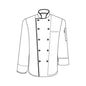 CHEFS UNIFORM JACKET EXECUTIVE MEN LONG - SMALL