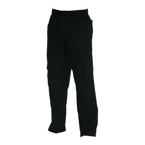 CHEFS UNIFORM - CARGO' BLACK - XXX LARGE