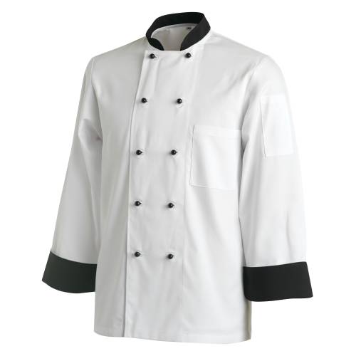 CHEFS UNIFORM JACKET CONTRAST LONG - XX LARGE
