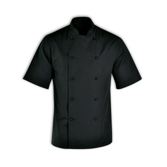 CHEFS UNIFORM JACKET BASIC SHORT - BLACK - LARGE