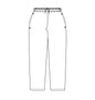 CHEFS UNIFORM - BAGGIES BLACK - SMALL - DRAWCORD