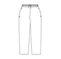 CHEFS UNIFORM - BAGGIES BLACK - XX LARGE - DRAWCORD