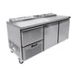 UNDERBAR WITH PIZZA TOP 2 AND HALF DOOR - SOLID DOOR - 750MM