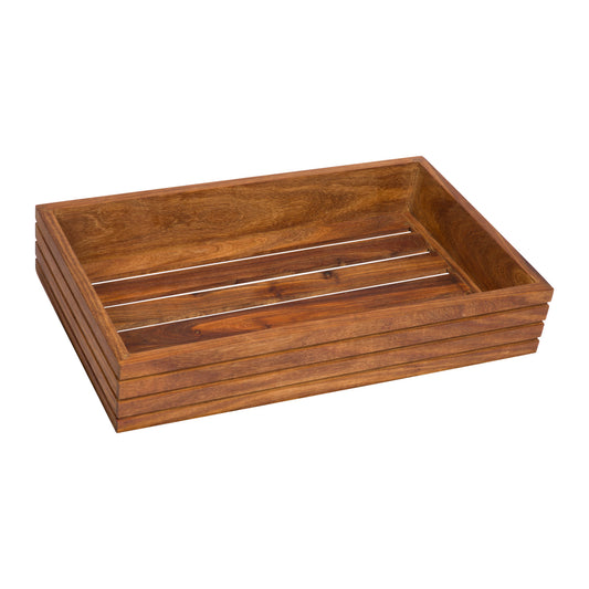 WOOD DISPLAY BASKET (500MM X 300MM X 90MM) INFINITI