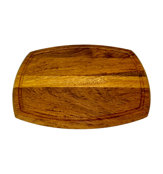 WOODEN SERVING BOARD REVERSIBLE - 255MM X 360MM X 20MM - KIAAT